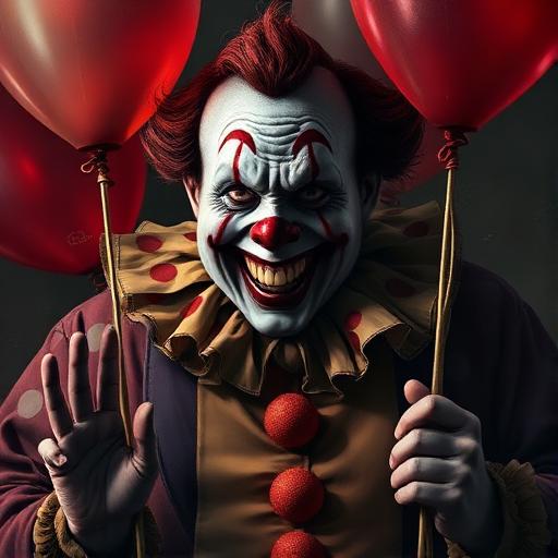Stylized portrait of John Wayne Gacy